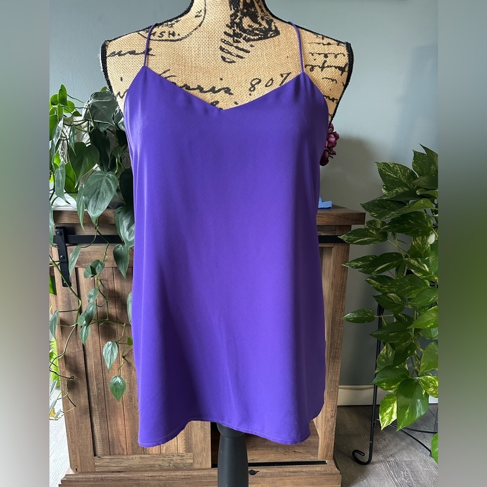 Express reversible blouse/tank (deep purple/lavendar) - Picture 2 of 5
